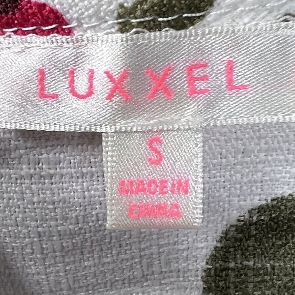 Luxxel NWT S Floral Ruffled 2 Piece Crop Top High Waist Short Set Marilyn Monroe - Picture 13 of 16